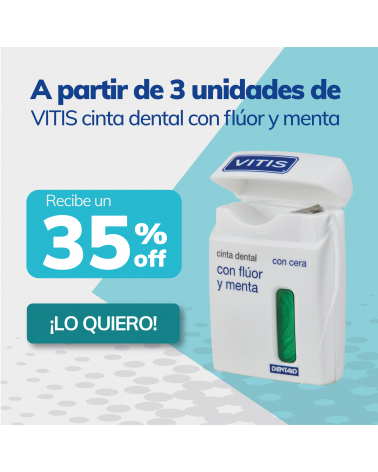 CINTA DENTAL VITIS CON FLUOR Y MENTA